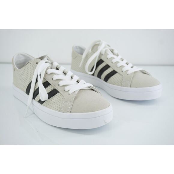 Adidas Women Courtvantage Lace-Up Running Sneaker Size 7 striped BB5204 - Picture 4 of 11